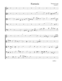 Partition Fantasia VdGS No.25 - partition complète (Tr T T B B), fantaisies pour 5 violes de gambe