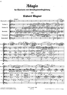 Partition complète, clarinette quintette No.3, Baermann, Heinrich