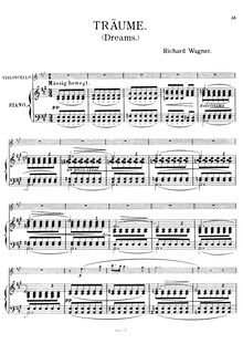 Partition violoncelle et partition de piano, partition de violoncelle, 5 Gedichte für eine Frauenstimme