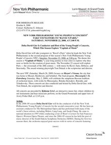 FOR IMMEDIATE RELEASE October 8, 2008 Contact: Katherine E ...