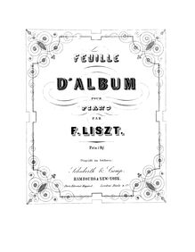 Partition complète (S.534/2bis), Die Zelle im Nonnenwerth par Franz Liszt