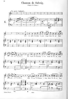 Partition complète (A minor), Peer Gynt, Op.23, Grieg, Edvard