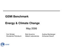 GEMI Benchmark Survey  Water Use, Issues & Management