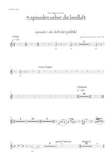Partition cor 1 (F), Concerto pour violoncelle & Doublebass, WesenAuer, Peter par Peter WesenAuer