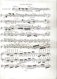 Partition de violon, Variations brilliantes sur un Thème de Rossini, Op. 4