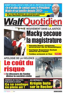 Walf Quotidien n°8898 - du mardi 23 novembre 2021