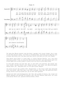 Partition Ps.72: Gott, gib dem König auserkorn, SWV 169, Becker Psalter, Op.5