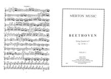 Partition parties complètes, corde quatuor No.1, Op.18/1, F major