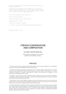 French Conversation and Composition par Harry Vincent Wann
