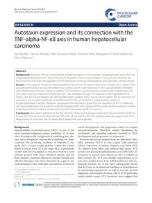Autotaxin expression and its connection with the TNF-alpha-NF-κB axis in human hepatocellular carcinoma
