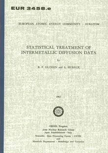 STATISTICAL TREATMENT OF INTERMETALLIC DIFFUSION DATA