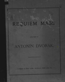 Partition , partie I (Nos.1–8), Requiem, Op.89, Dvořák, Antonín