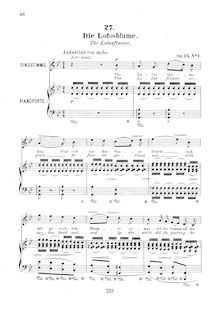 Partition complète, 6 chansons, Op.25, Various, Franz, Robert