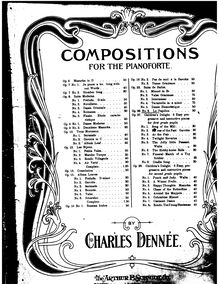 Partition No.2: Le Papillon., 5 Etudes, Op.26, Dennée, Charles