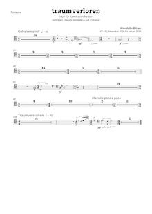 Partition Trombone, Traumverloren (Lost en Dreams) pour Chamber orchestre