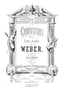 Partition complète, 6 pièces, 6 Pièces, Weber, Carl Maria von