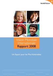 Vision Mondiale Internationale Rapport 2008