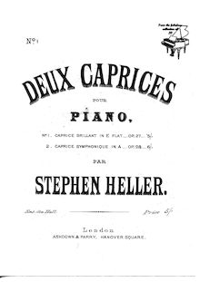 Partition complète, Caprice Brillant, Op.27, Heller, Stephen
