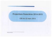 Les projections financières ville de Paris 2014-2015 préparées par la ville de Paris