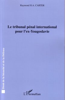Le tribunal pénal international pour l ex-Yougoslavie