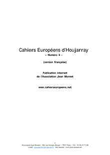 Télécharger - Cahiers Européens d Houjarray