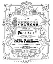 Partition complète, Ephemera, One Day., F major, Perillo, Paul