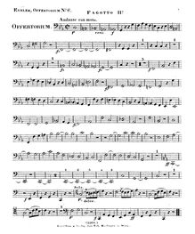 Partition basson 2, Timebunt Gentes, Offertorium, HV 87, c minor