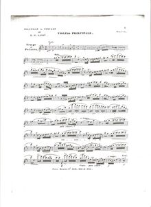 Partition Solo violon, Polonaise, Ernst, Heinrich Wilhelm