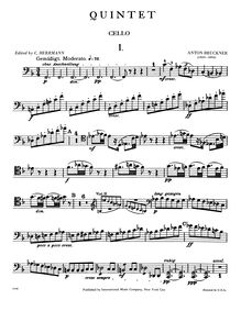 Partition violoncelle, corde quintette, F major, Bruckner, Anton par Anton Bruckner