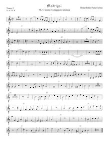 Partition ténor viole de gambe 3, octave aigu clef, Madrigali a 5 voci, Libro 7 par Benedetto Pallavicino