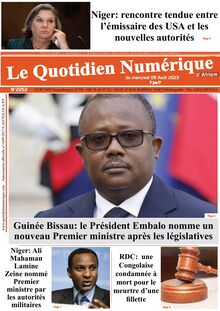 Le Quotidien Numérique d’Afrique N° 2252 - du 09/08/2023
