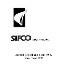 SIFCO 2006-10K with tax and audit changes120106
