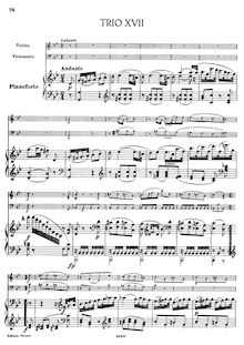 Partition Piano , partie, 3 Piano Trios, Hob XV:18-20 (Op.36), Haydn, Joseph