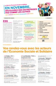 Programme du Mois de l ESS 2011 en Poitou-Charentes