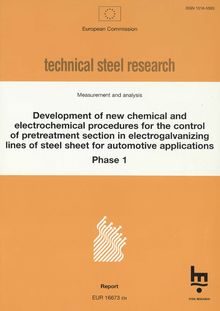 Development of new chemical and electrochemical procedures for the control of pretreatment section in electrogalvanizing lines of steel sheet for automotive applications