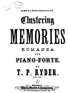 Partition complète, Clustering Memories, Romanza for Piano-forte