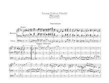 Partition orgue-BC, Messiah, Handel, George Frideric