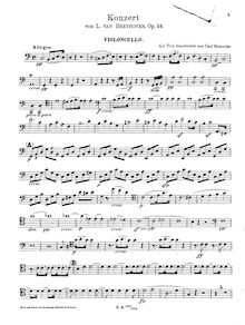Partition de violoncelle, Concerto pour violon, violoncelle et Piano