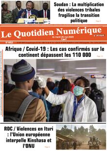 Le Quotidien Numérique d’Afrique n°1452 – du Mardi 26 mai 2020
