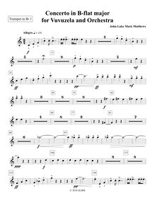 Partition trompette 1 (en B♭), Vuvuzela Concerto, Bb major, Matthews, John-Luke Mark