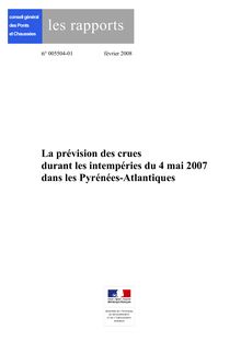 La prévision des crues durant les intempéries du 4 mai 2007 dans les Pyrénées-Atlantiques