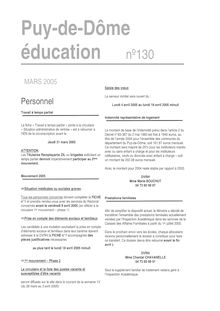 Puy-de-Dôme éducation nº130