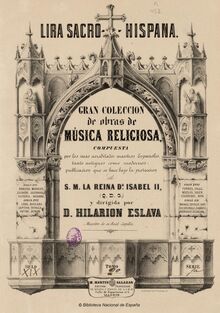 Partition Volume 8, gran colección de obras de música religiosa compuesta por los más acreditados maestros españoles, tanto antiguos como modernos