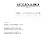 BASSIN DE CHARTRES Année scolaire Animateurs P Pointereau Proviseur LP E Triolet Lucé