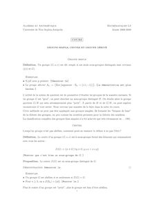 Alg`ebre et Arithmétique Mathématiques L3 Université de Nice ...