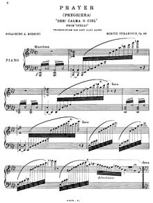 Partition complète, Preghiera (Deh! O Ciel) from Rossini s  Otello , Op.36