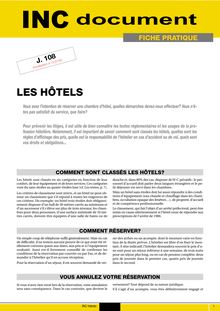 Les hôtels - Les hotels (J108)