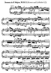 Partition complète, Kenner und Liebhaber I,2, F, Bach, Carl Philipp Emanuel