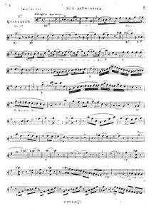Partition viole de gambe 1, 3 corde quintettes (Nos. 1-3), Op.1