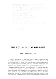 The Roll-Call Of The Reef
